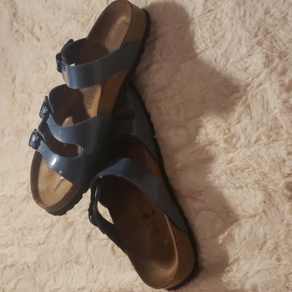 Birkis by Birkenstock Size 40 Teal Blue